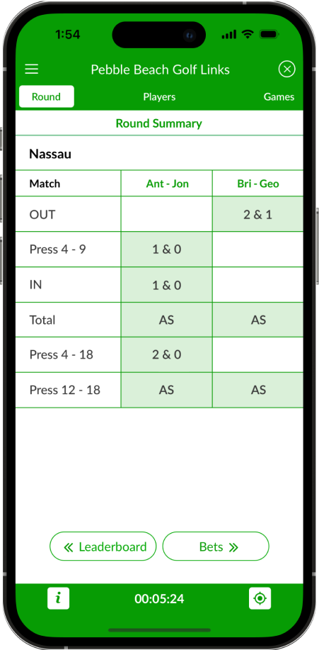 BEEZER GOLF | Most efficient and simple Golf scorecard app
